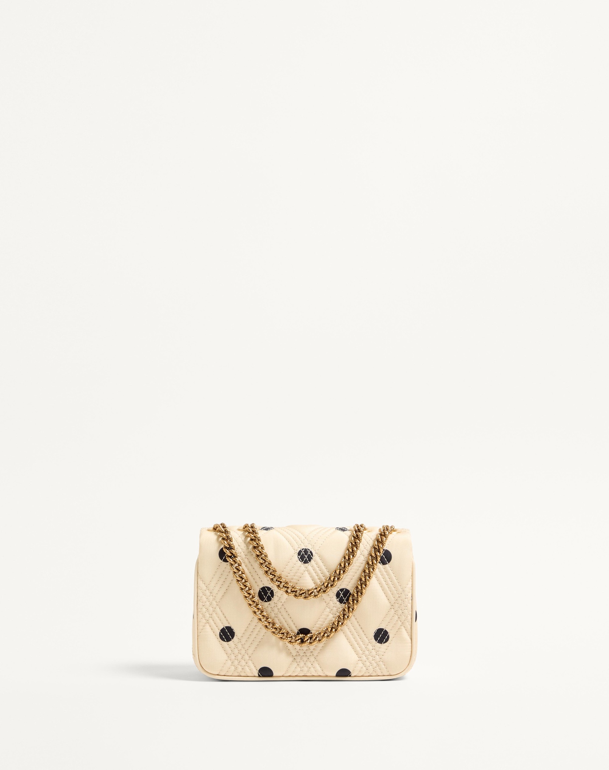 VALENTINO GARAVANI QUILTIE 67 SMALL SHOULDER BAG IN PLUS DE POIS SATIN - 3