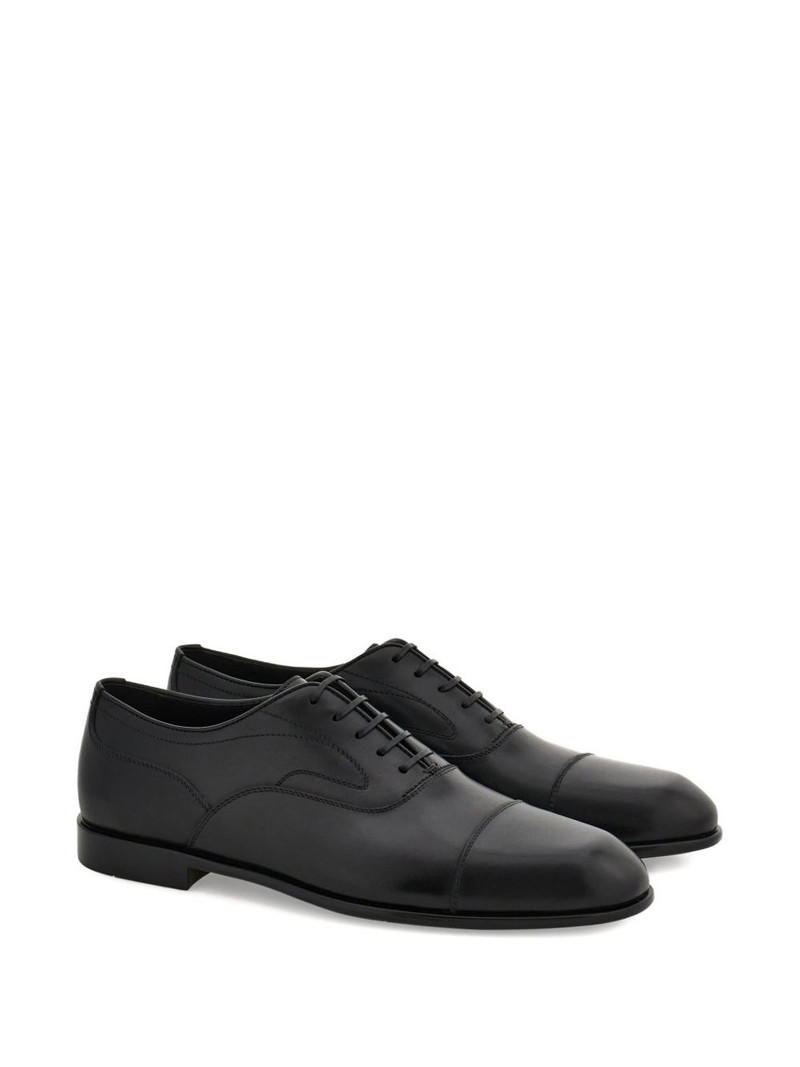 FERRAGAMO cap-toe lace-up oxford shoes outlook