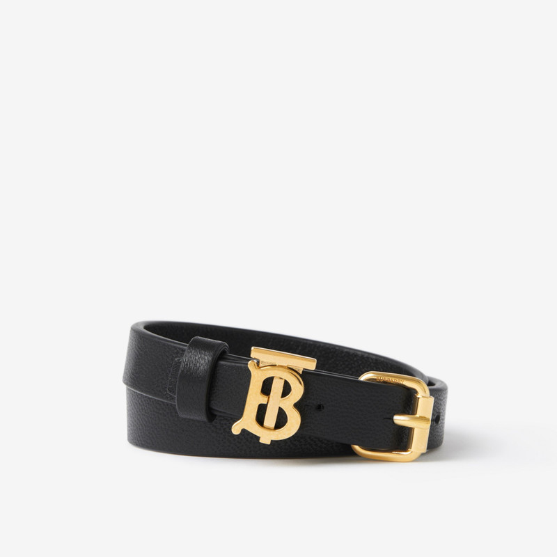 Monogram Motif Leather Wraparound Bracelet 1