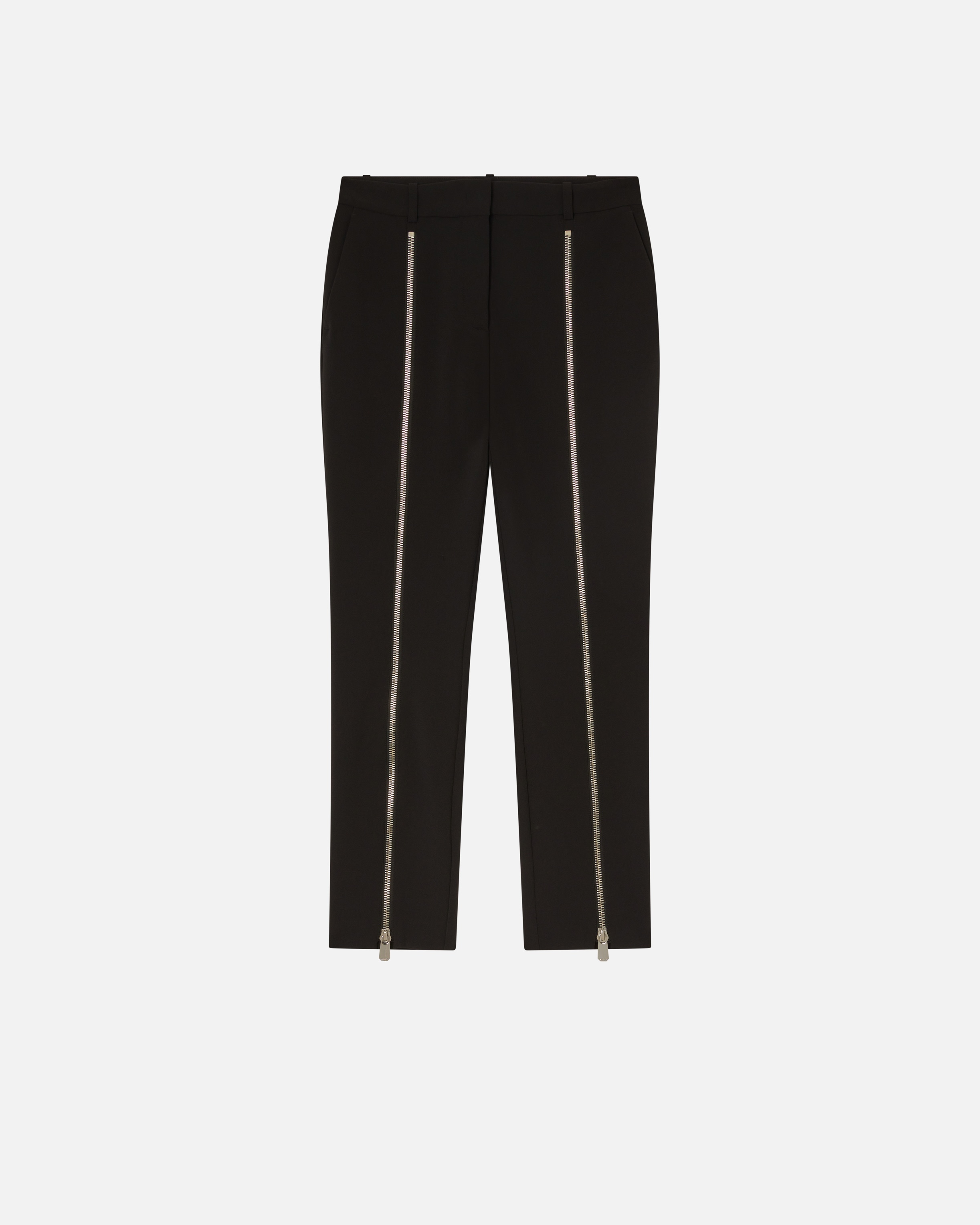 SLIM-FIT TROUSERS WITH METAL ZIP - 1