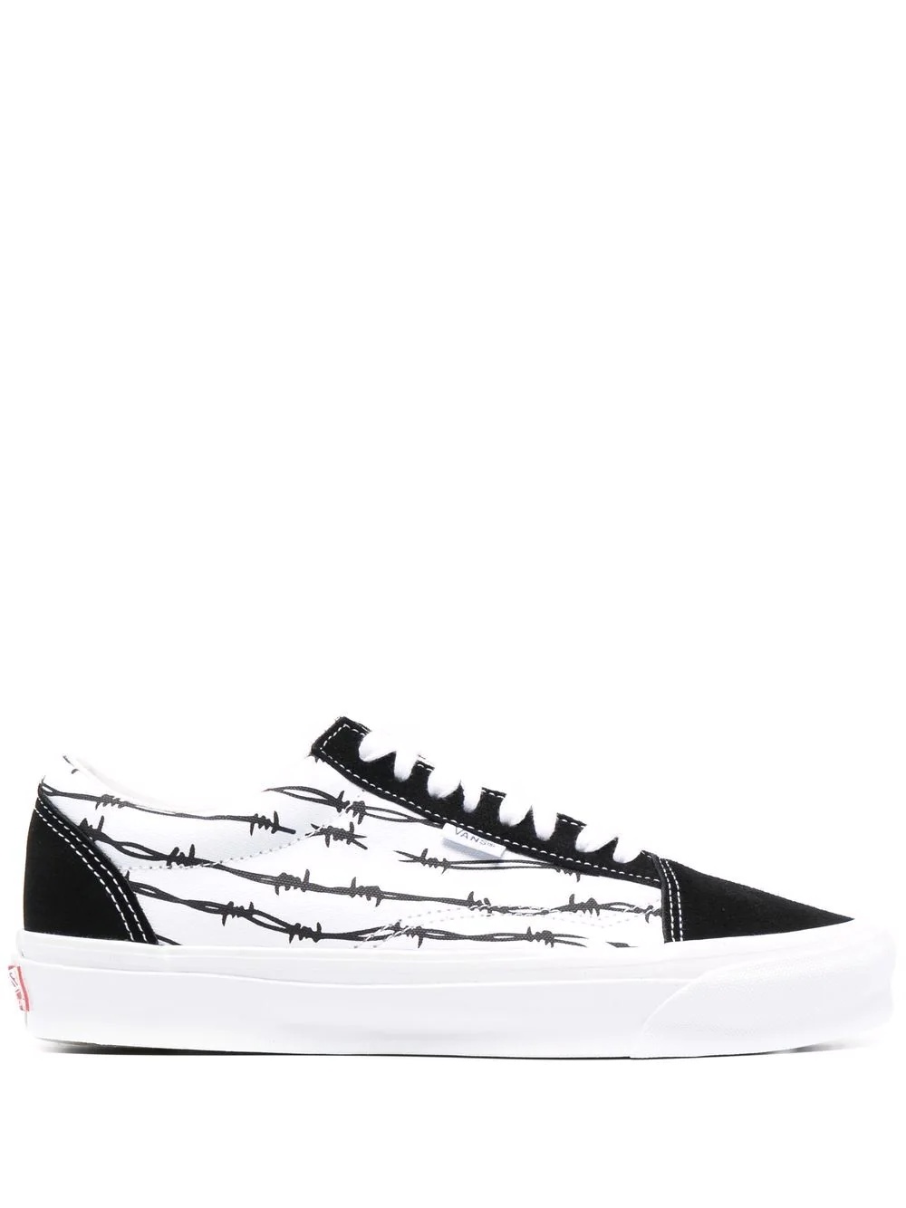 barbed wire-print sneakers - 1