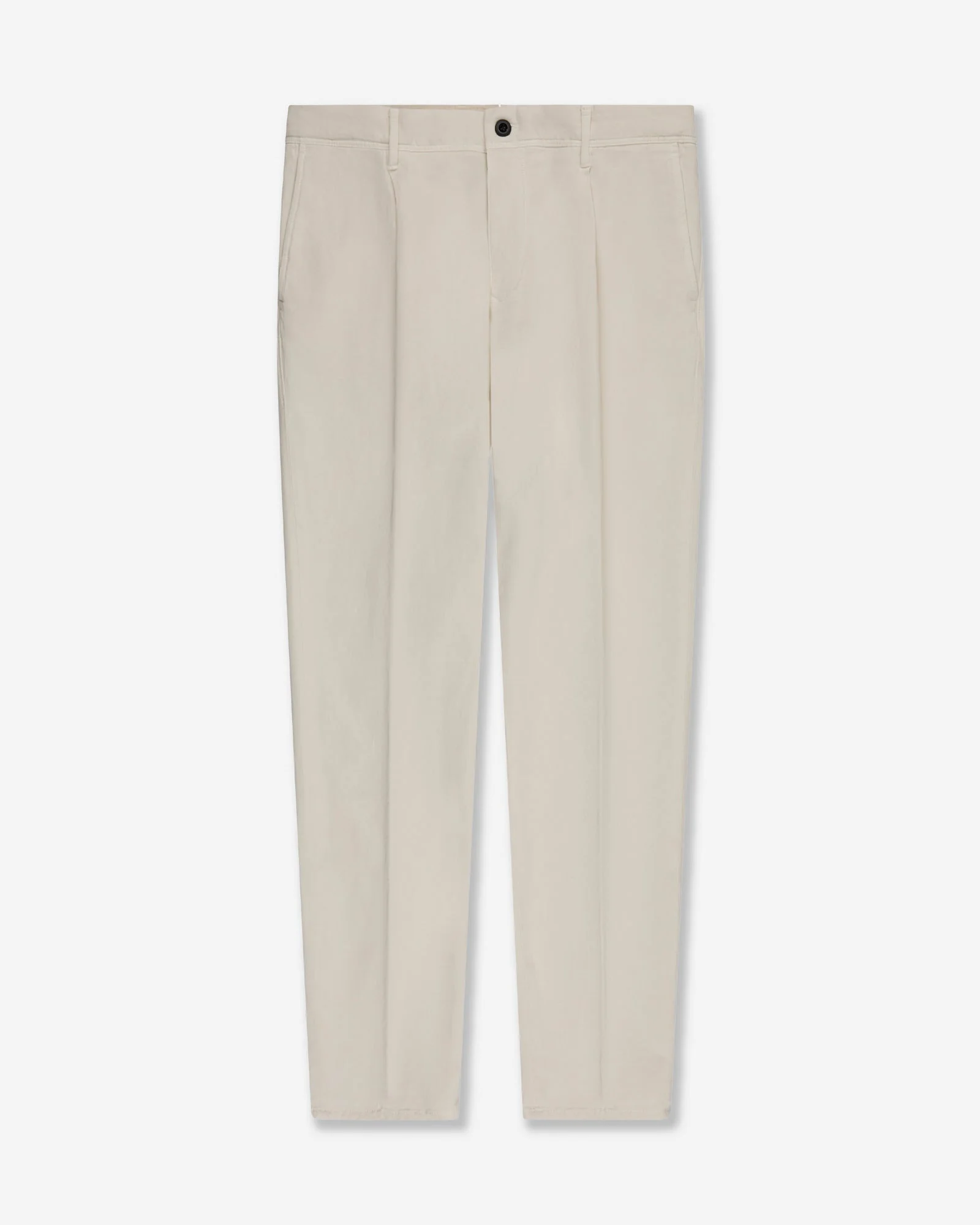 Tapered fit cotton trousers - 1