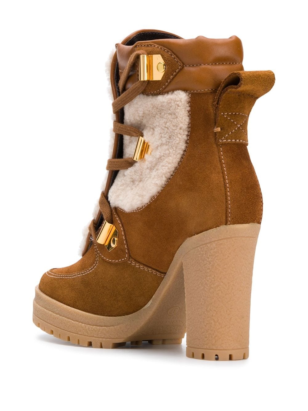 heeled suede ankle boots - 3