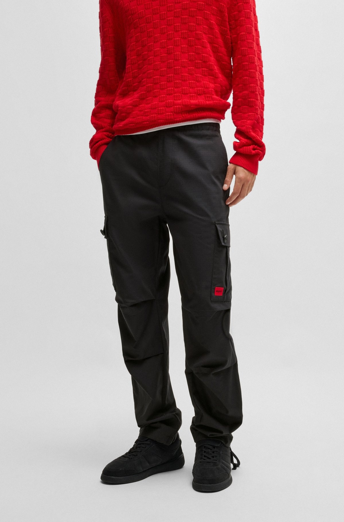 REGULAR-FIT CARGO TROUSERS IN RIPSTOP COTTON - 2