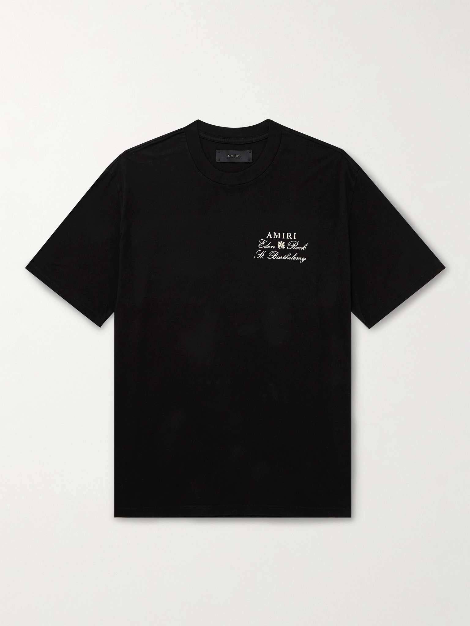 Amiri Eden Rock Tシャツ ブラック 人気グラフィックが際立つ AMIRI X EDEN ROCK GRAPHIC T-SHIRT | lanecrawford | REVERSIBLE