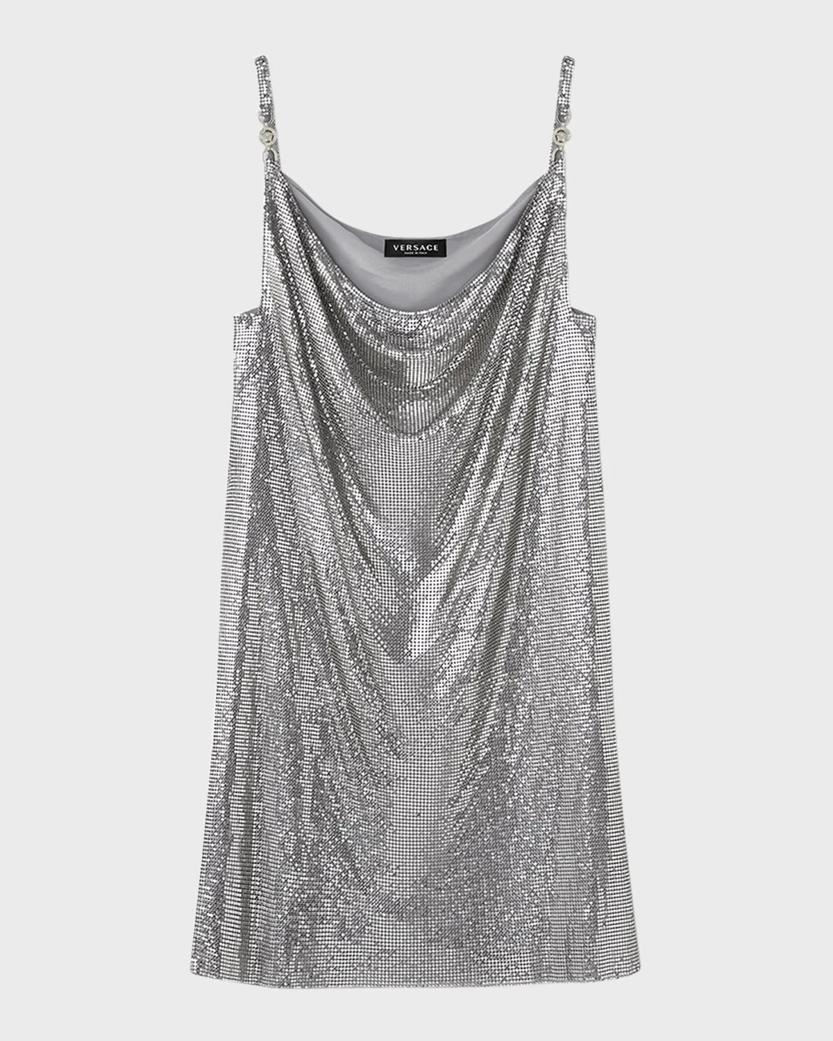 Aluminum Metal Mesh Cocktail Dress - 1