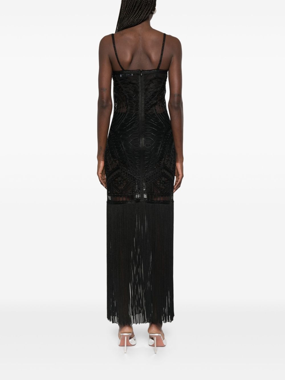 embroidered midi dress - 4