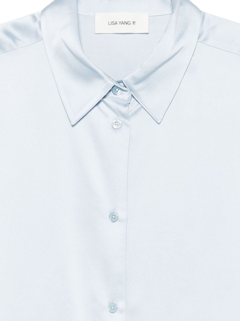 long-sleeved silk shirt - 3