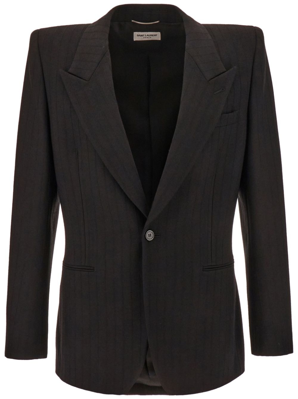 Grain de Poudre wool single-breasted blazer - 1