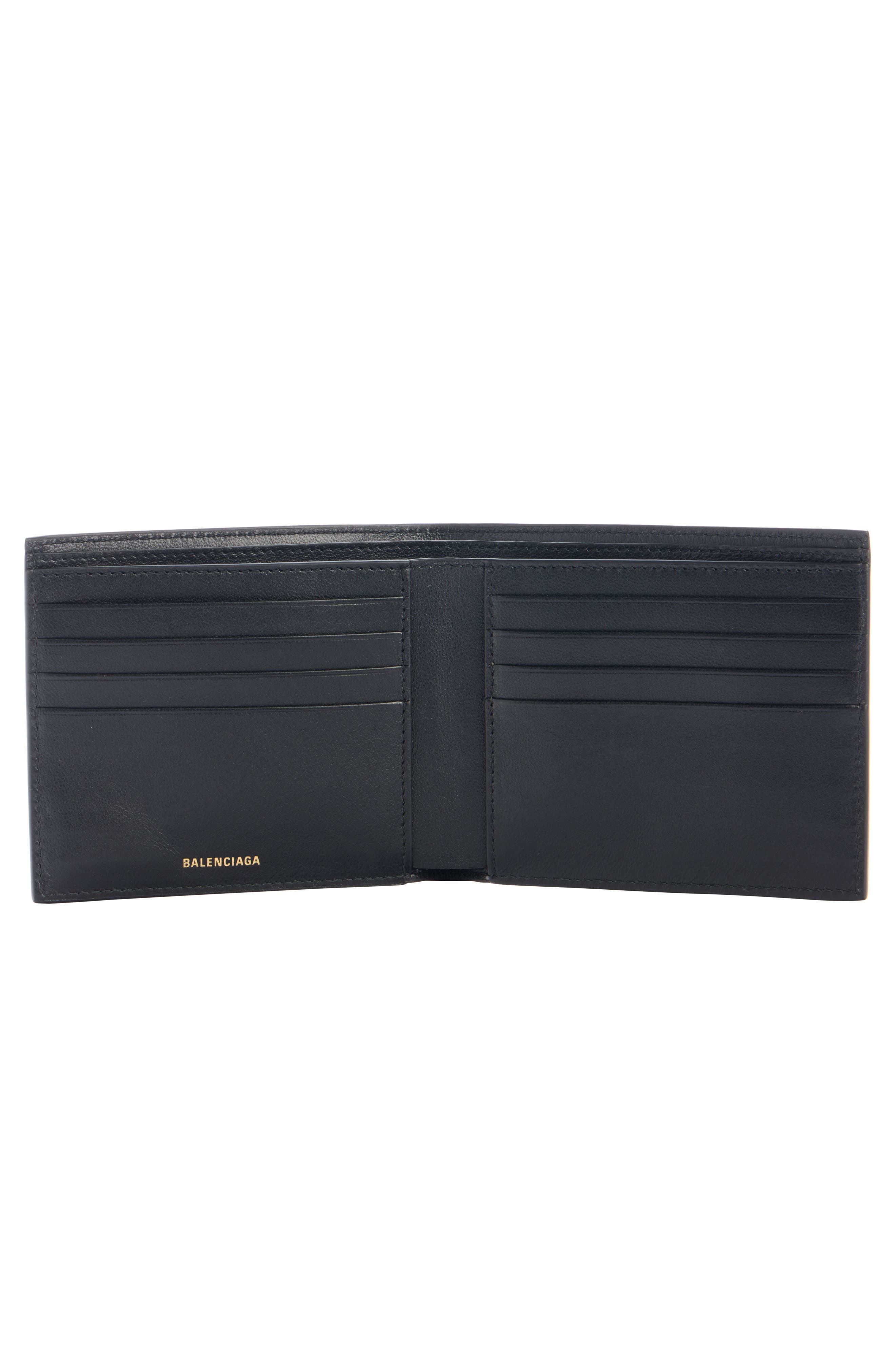 Balenciaga Monaco Leather Bifold Wallet in Black at Nordstrom - 2
