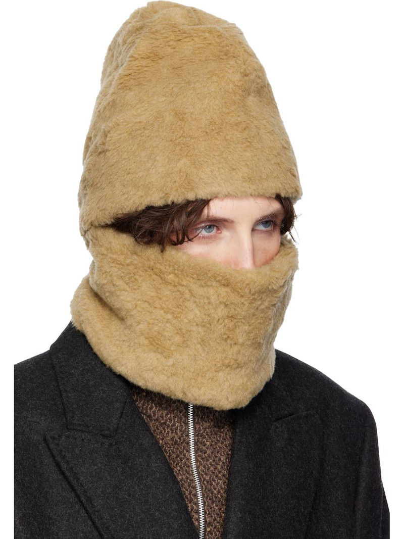 Our Legacy Beige Faux-Shearling Snood outlook