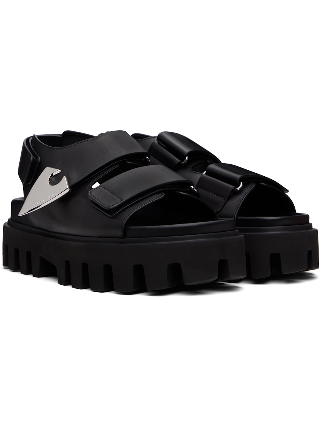 Black Parachute Sandals - 4