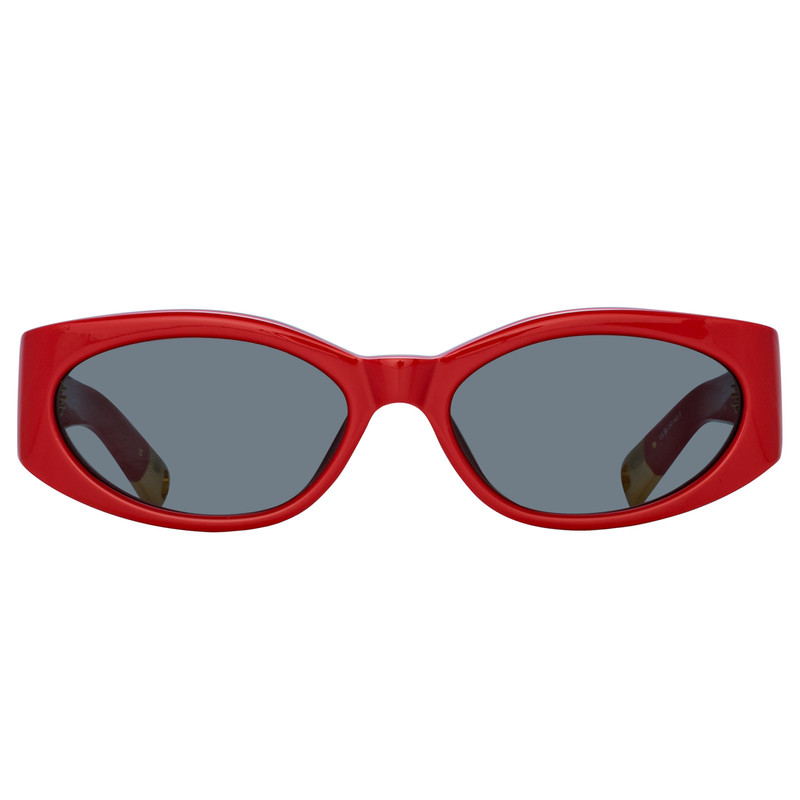 Ovalo Oval Sunglasses in Red - 1