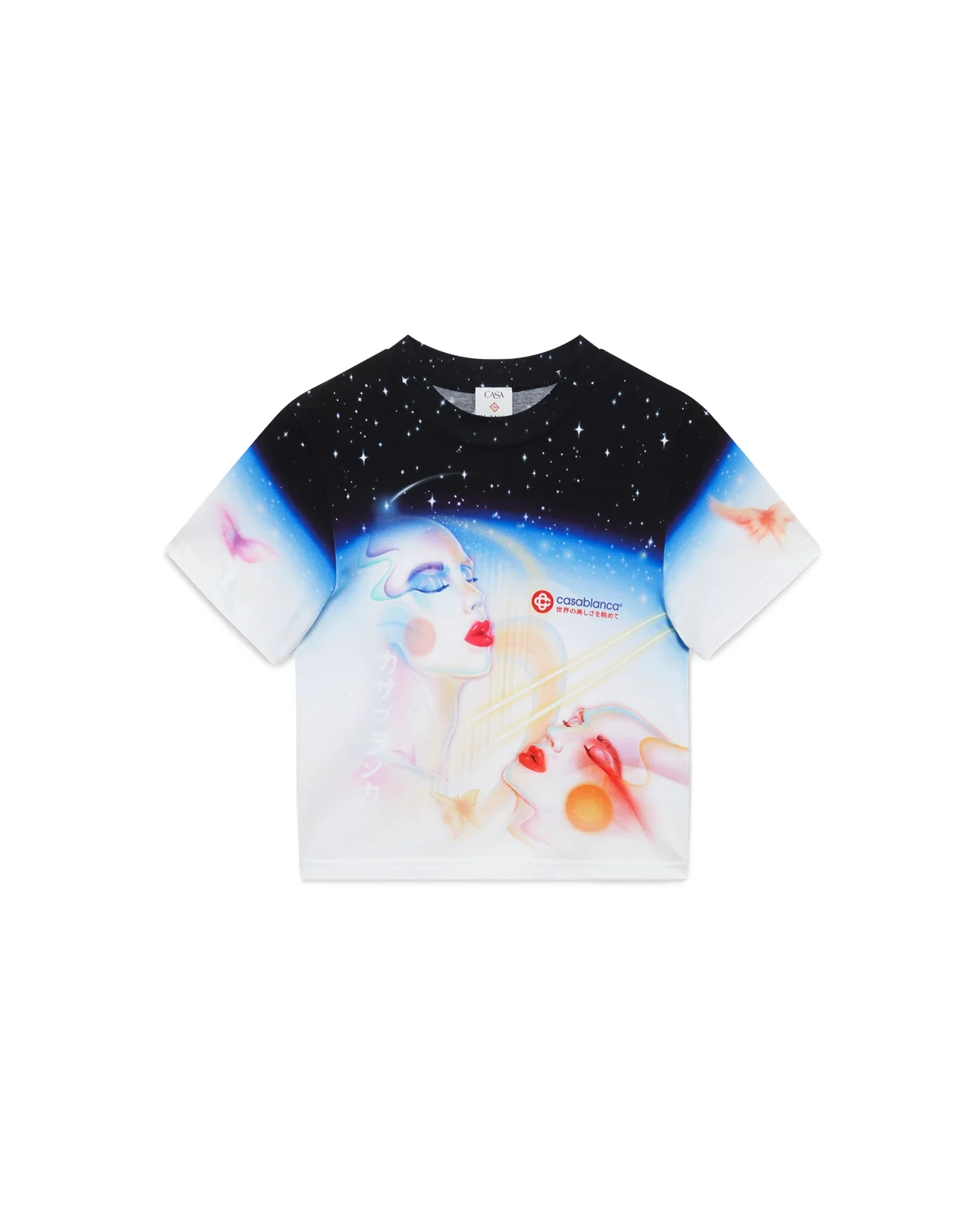 Galactic Connection Cropped T-Shirt | Casablanca Paris - 1