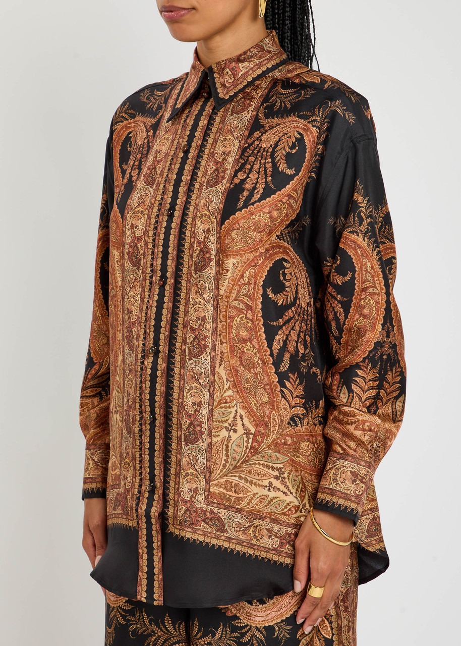 Zimmermann Hypnotic Relaxed Printed Silk Shirt - 2