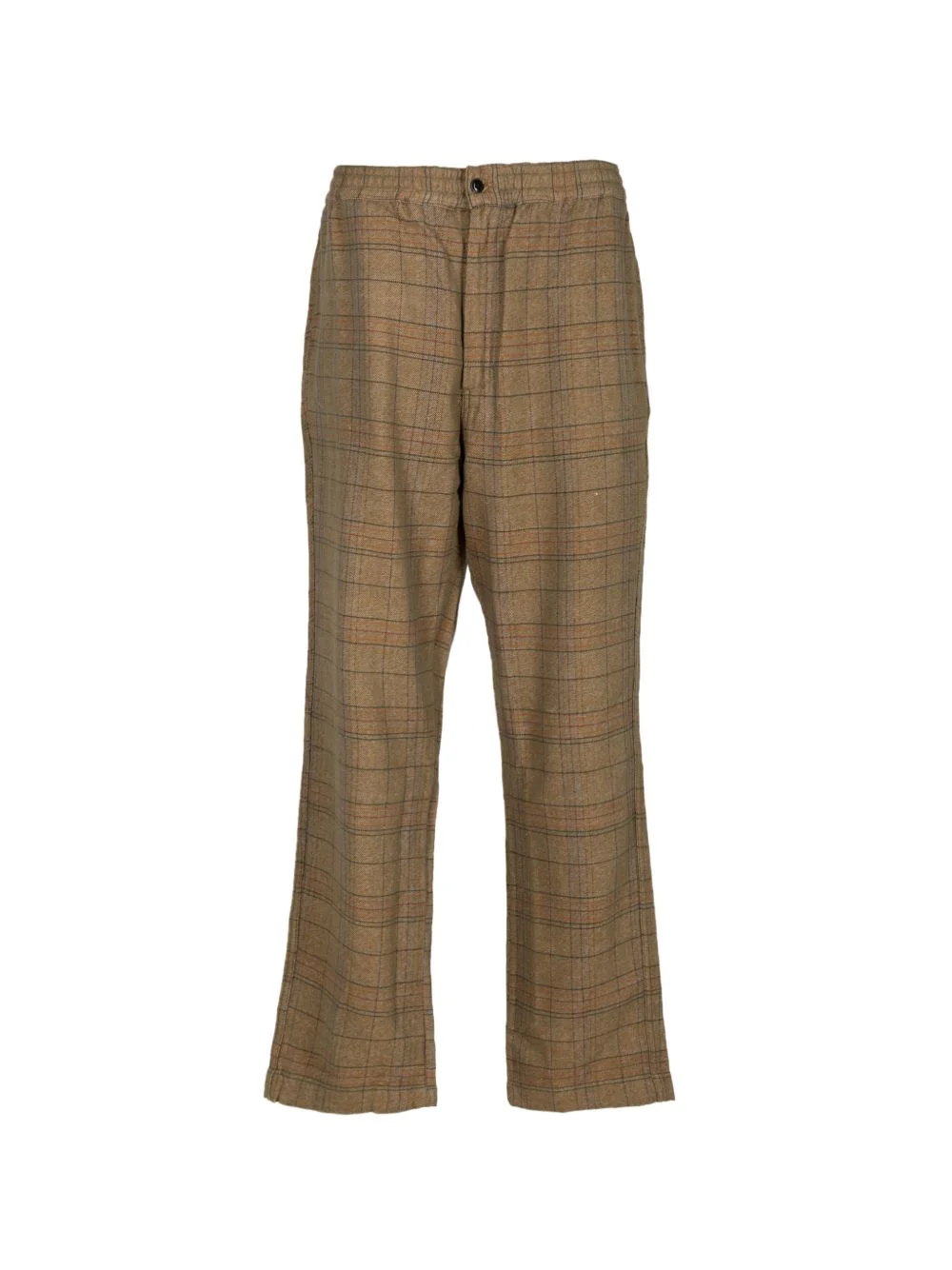 check-pattern trousers - 1