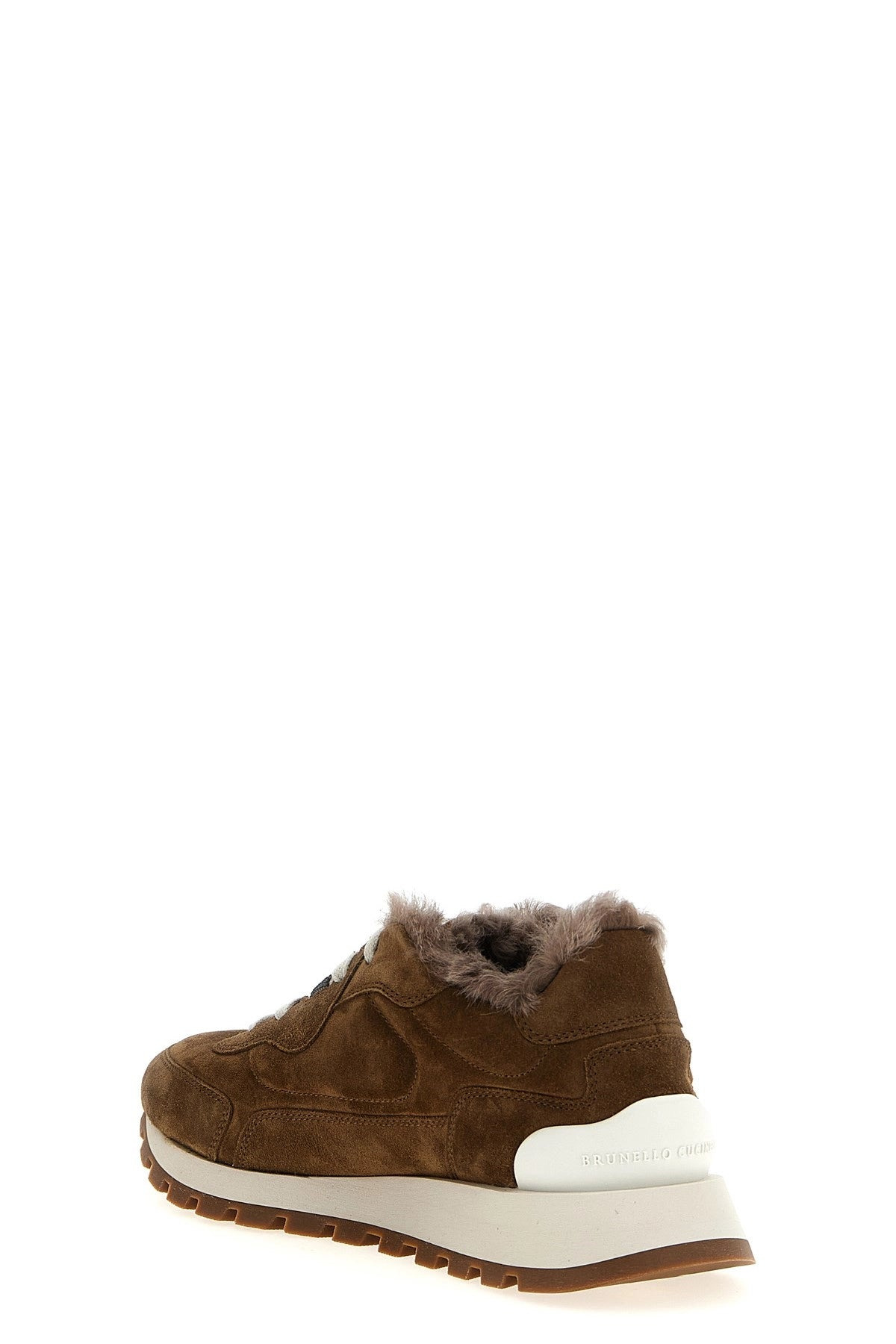 Brunello Cucinelli Women Monile Suede Sneakers - 3