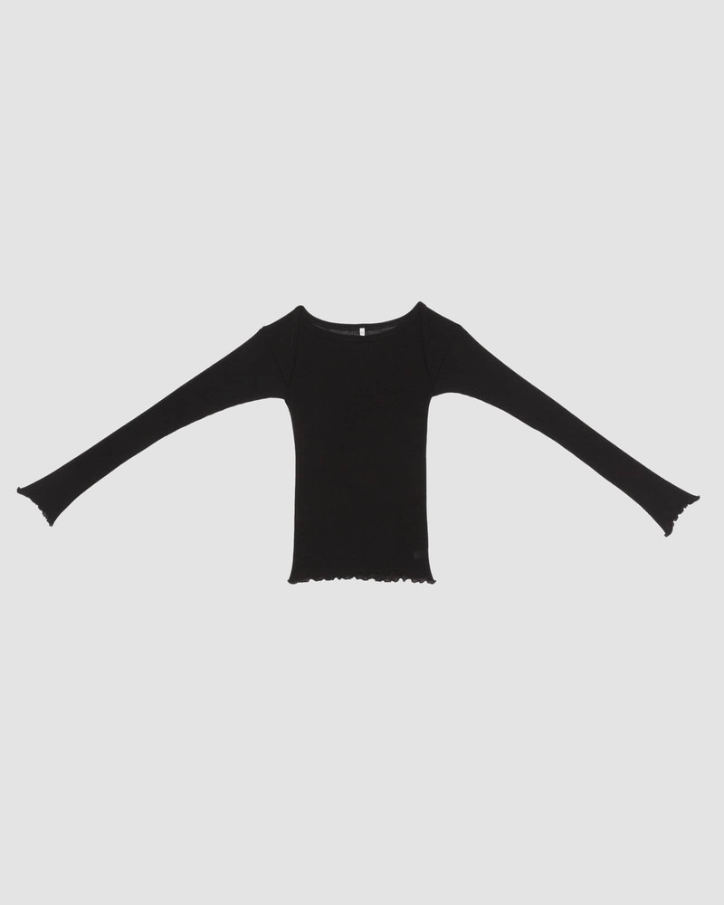Disc Long Sleeve Tee - Wool Rib 1