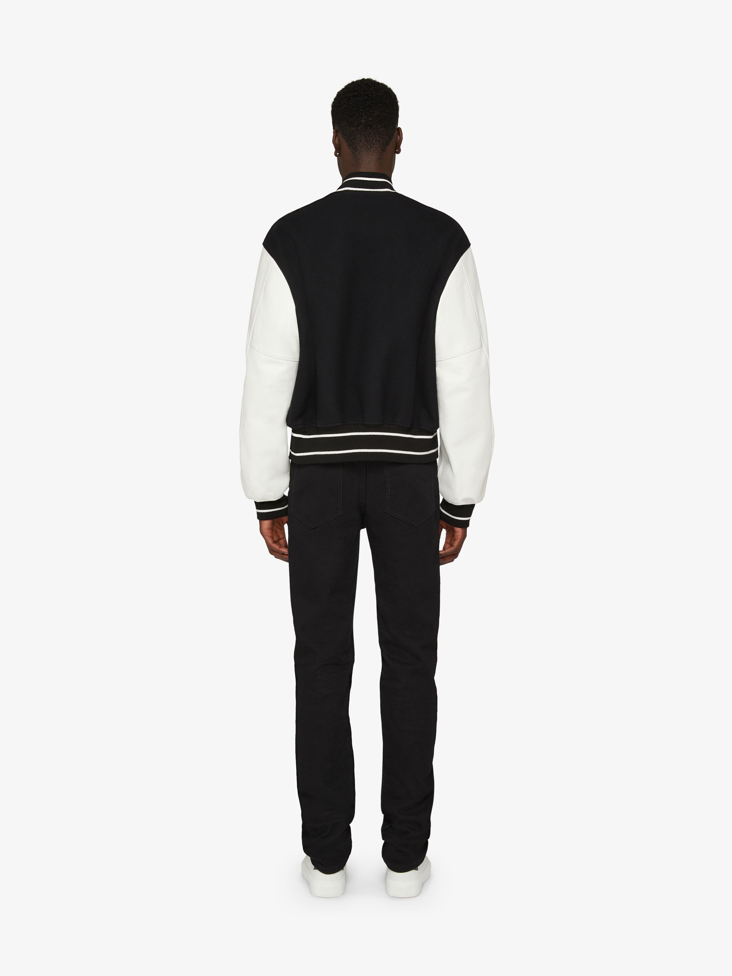 GIVENCHY VARSITY JACKET IN WOOL AND LEATHER - 4
