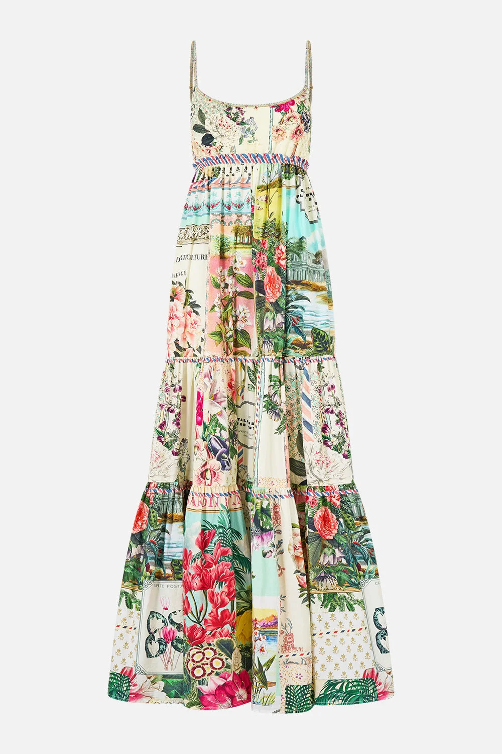 LONG DRESS WITH JERSEY BODICE LA BELLE BOTANIQUE - 1
