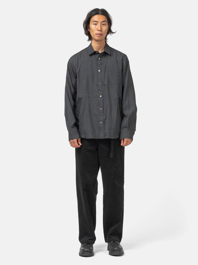 sacai Glen Check Shirt Gray outlook