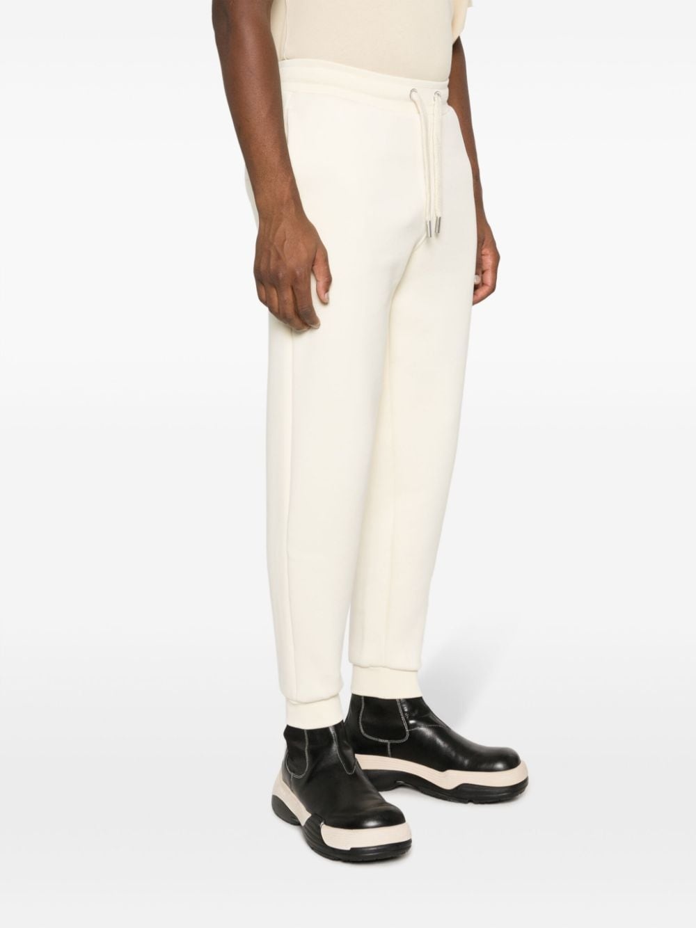 logo-patch drawstring track pants - 4