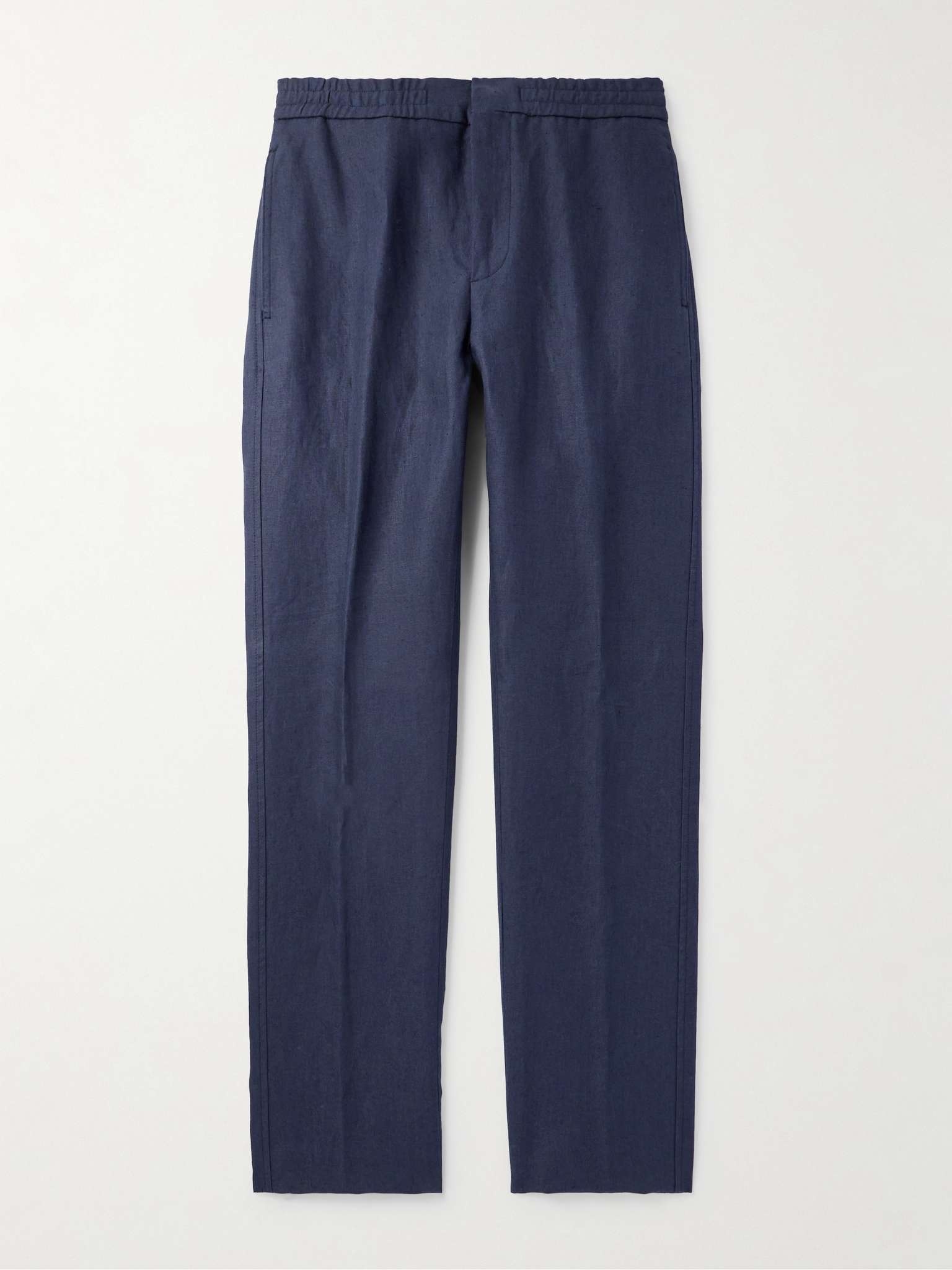 Tapered Linen Trousers - 1