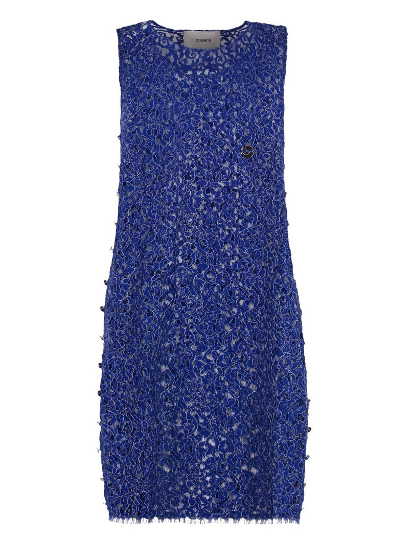 lace floral-pattern mini dress 1
