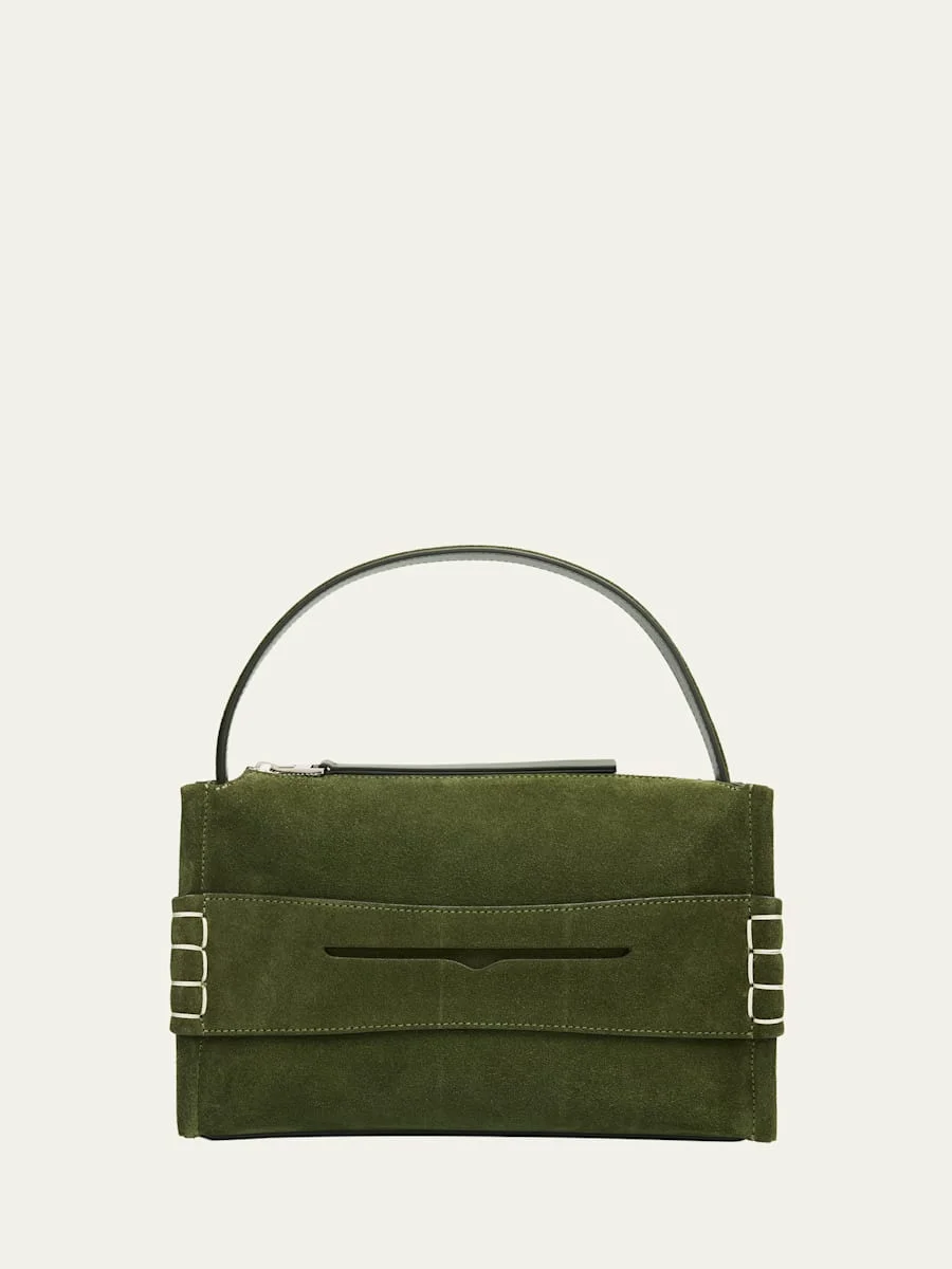 Loafer Suede Crossbody Bag - 1