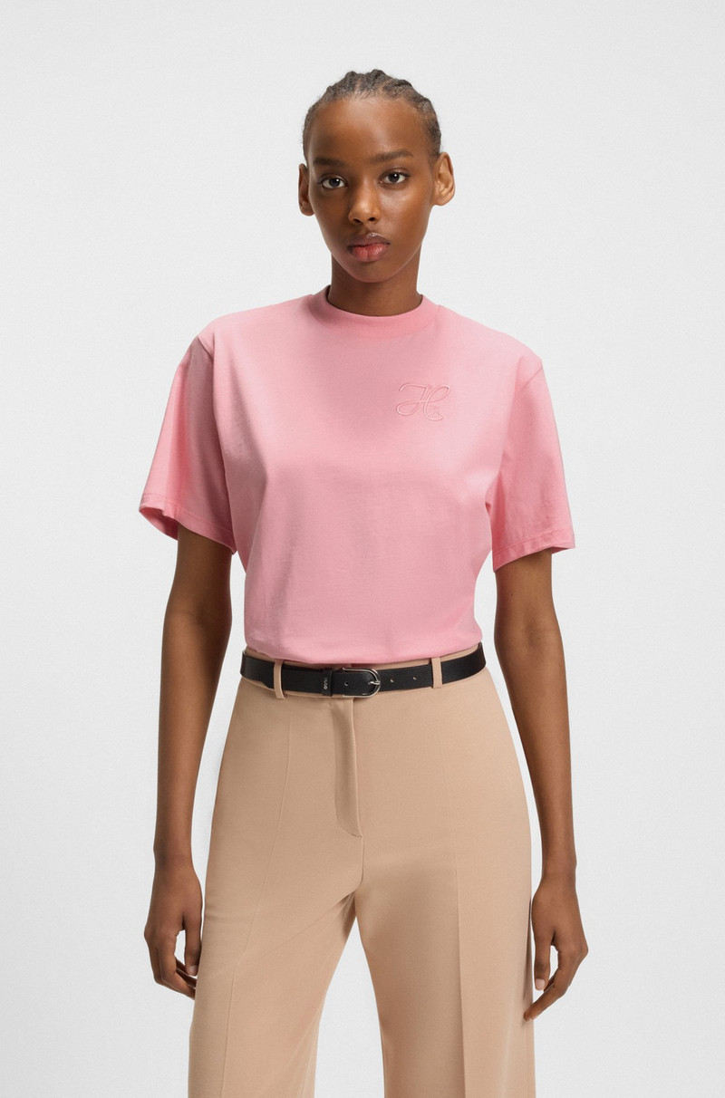 RELAXED-FIT T-SHIRT IN COTTON JERSEY WITH EMBROIDERED MONOGRAM 2