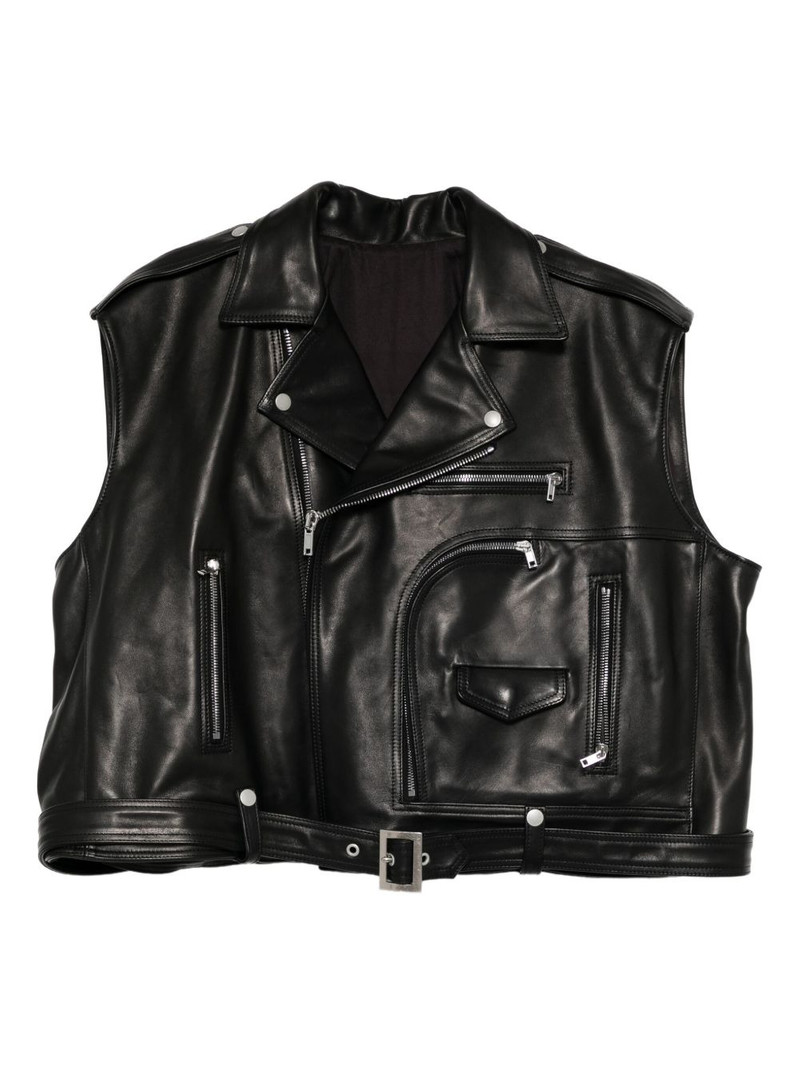 cropped leather jacket 1