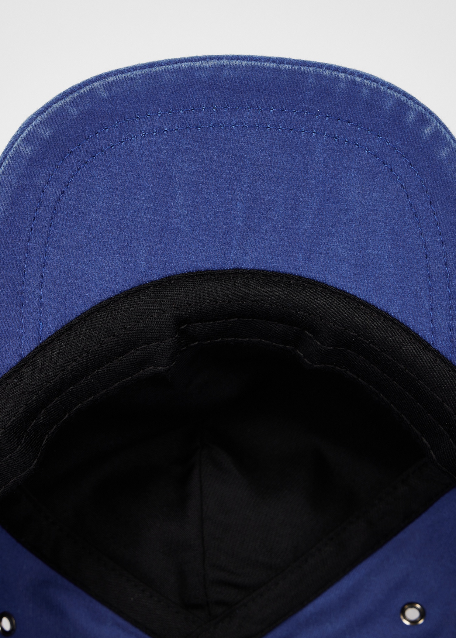 Washed Blue 'Happy' Cotton Cap - 4