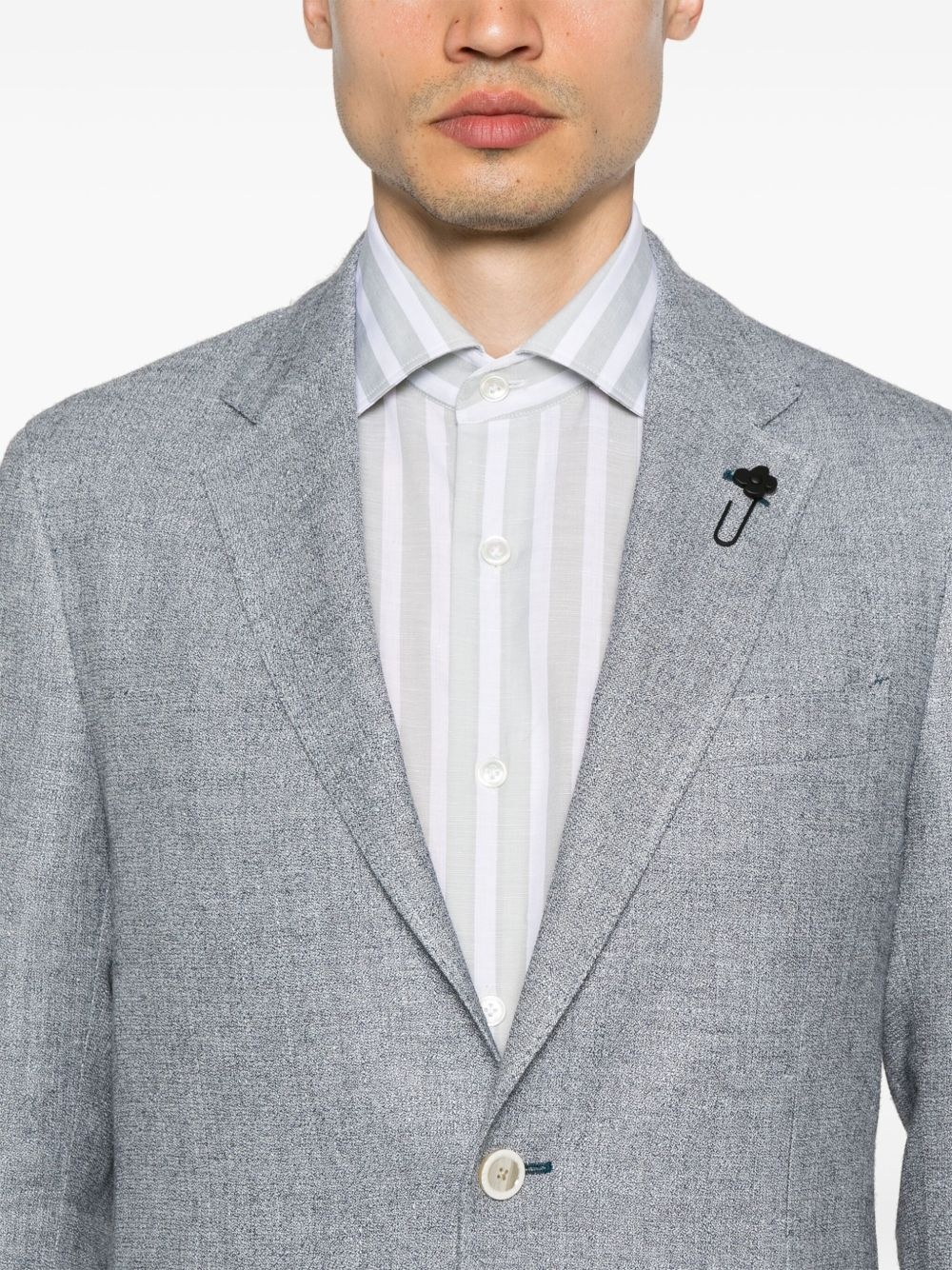 single-breasted blazer - 5