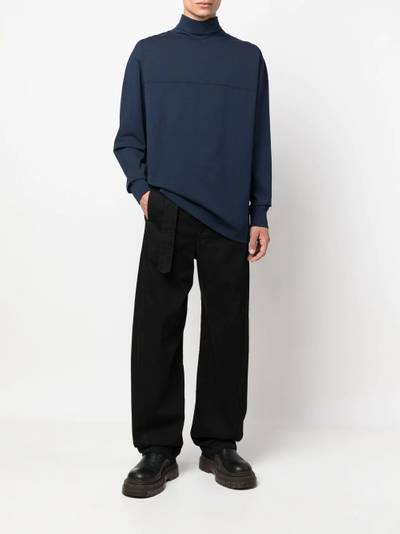 Lemaire roll neck cotton sweater outlook