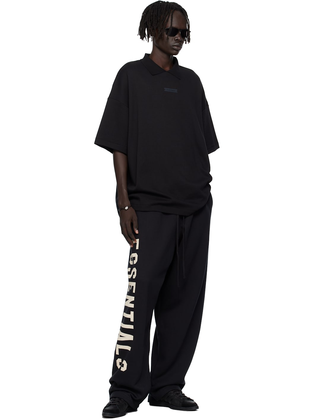 Black Lounge Fleece Sweatpants - 4
