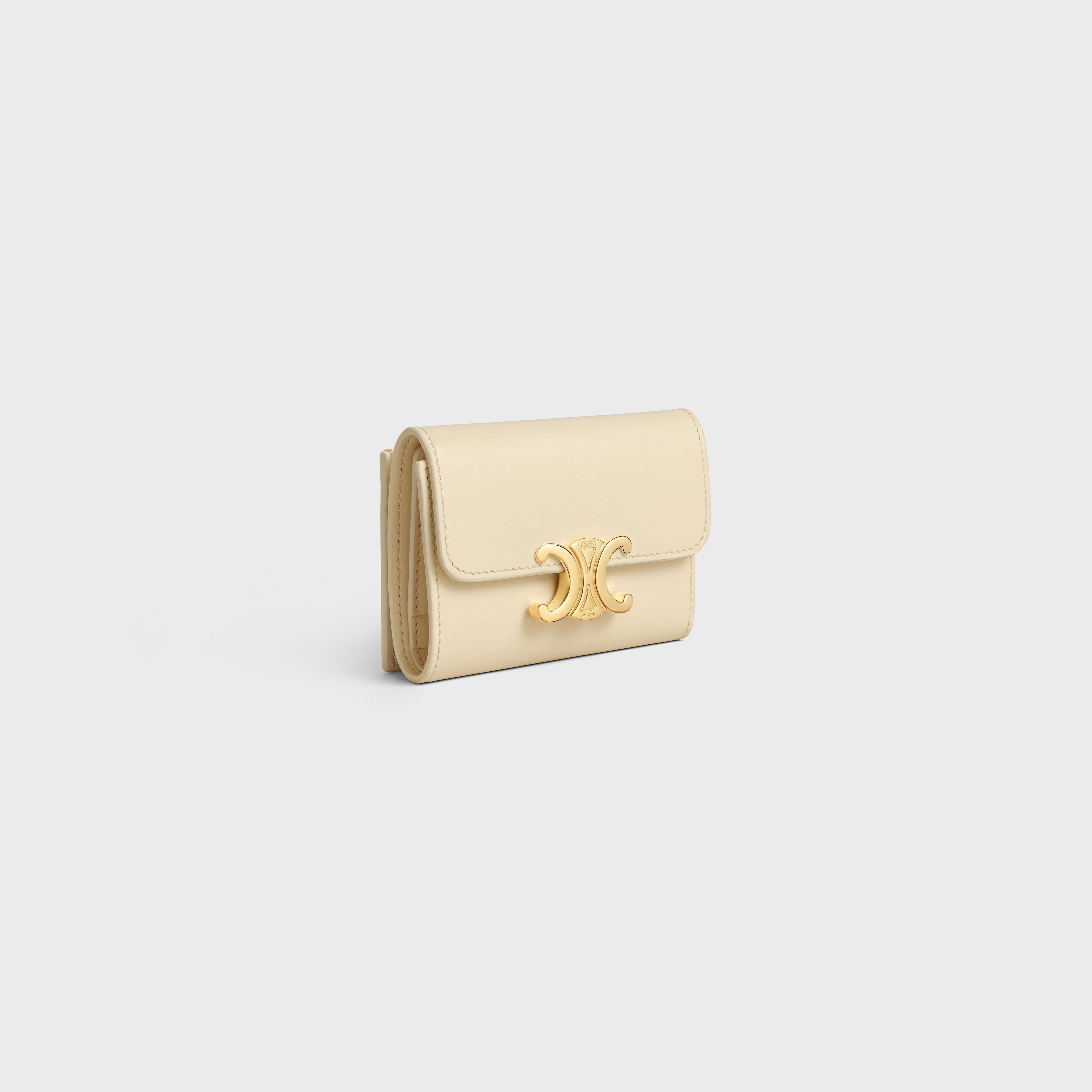 COMPACT WALLET TRIOMPHE in Shiny calfskin - 2