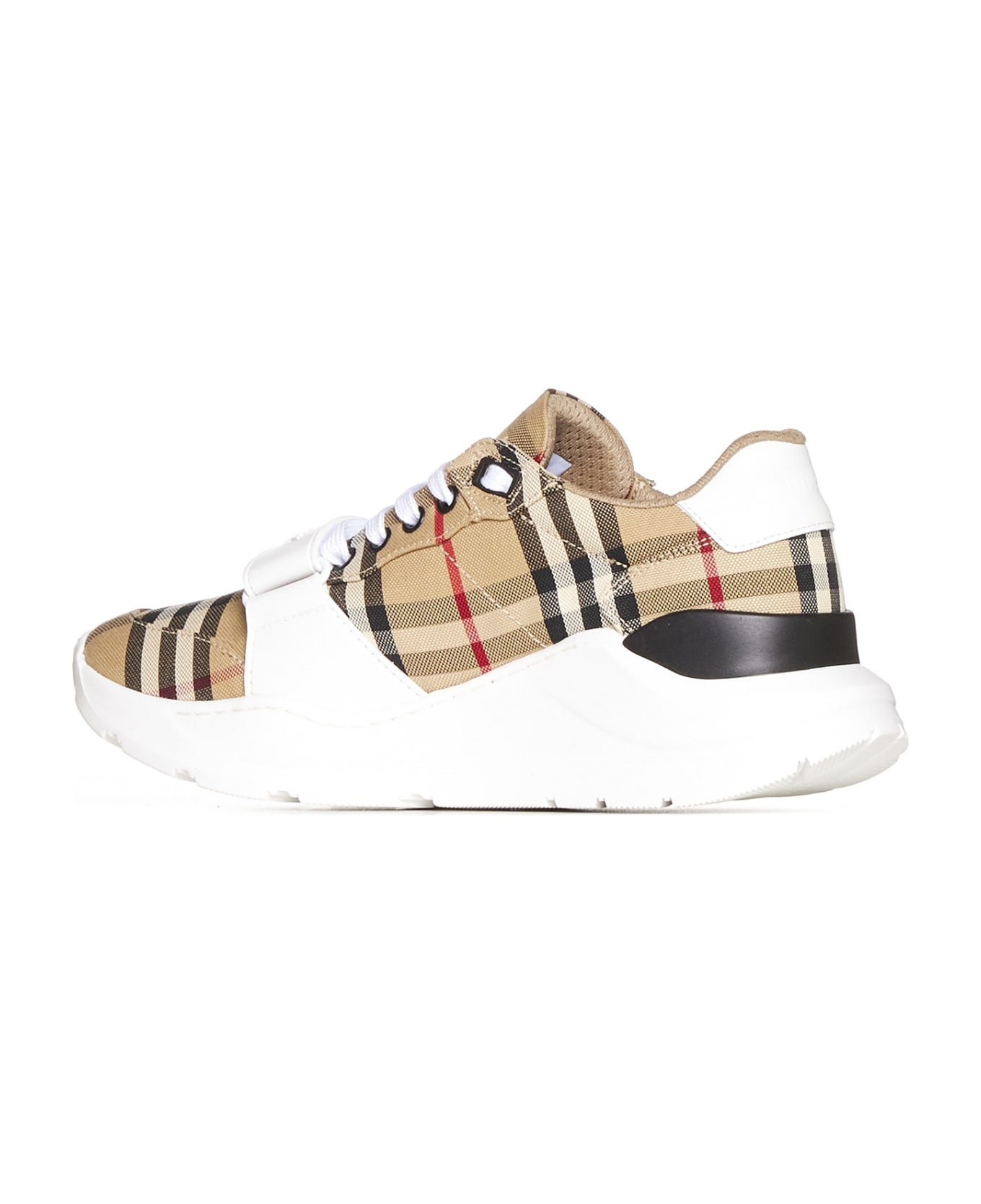 Vintage Check Motif Sneakers - 3