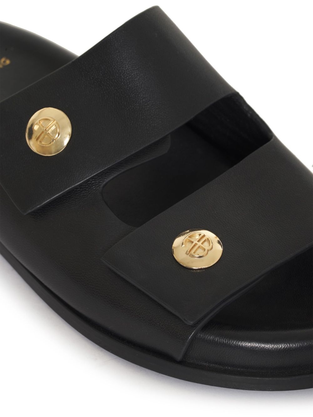 Ella leather slides - 3