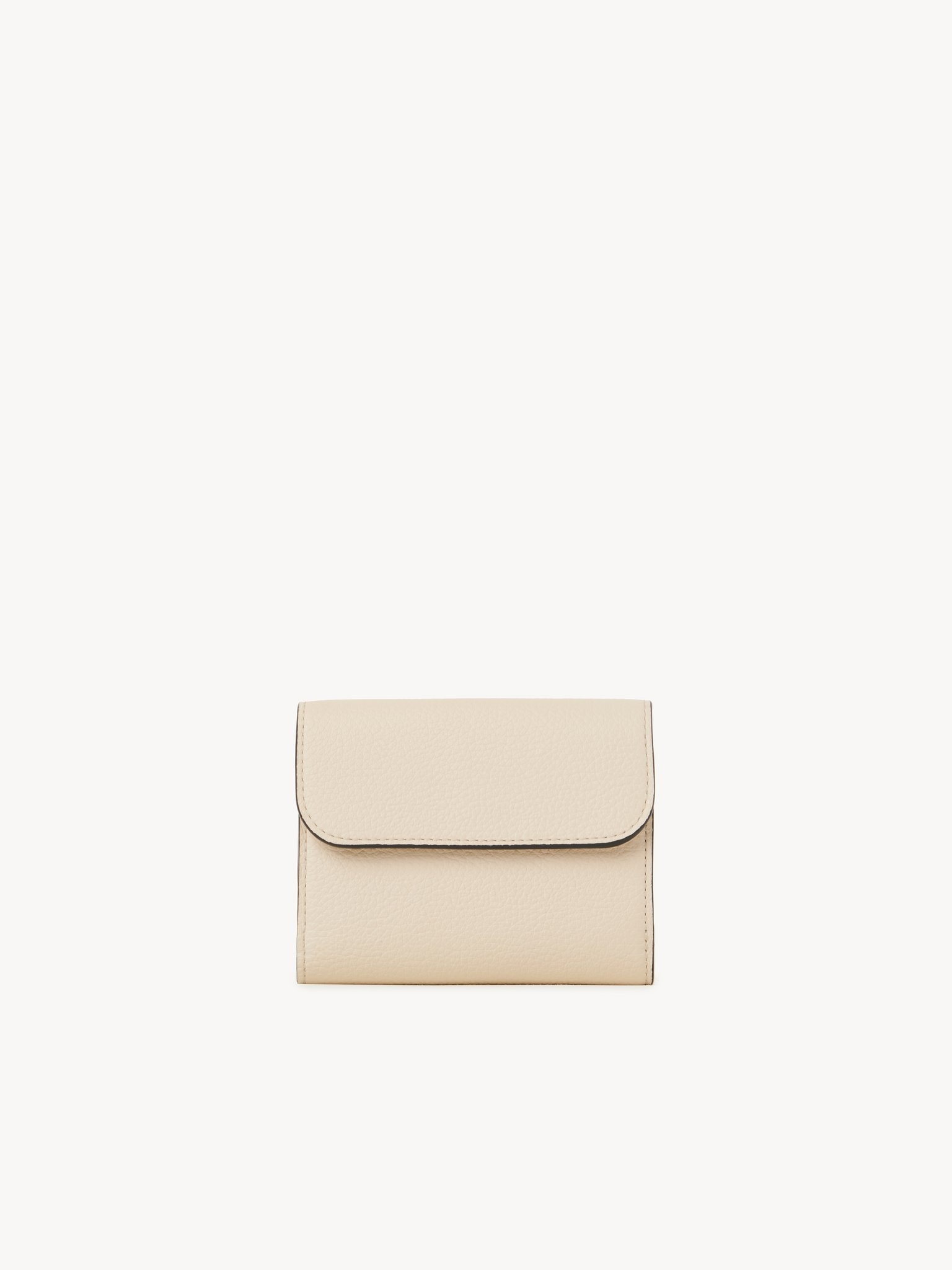 SMALL ALPHABET TRIFOLD IN GRAINED & SHINY LEATHER - 4