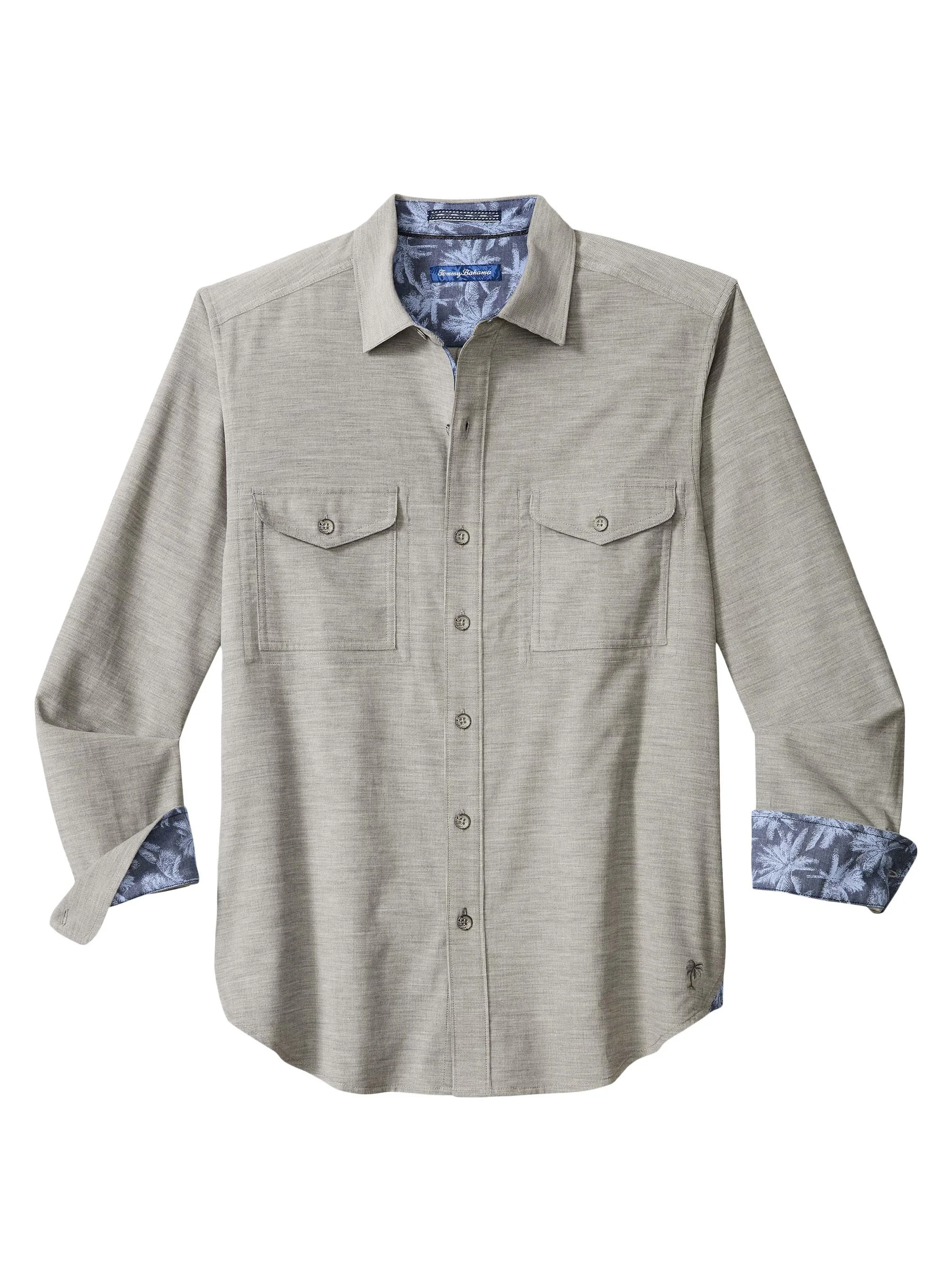 Men's Coastline Corduroy Shirt - Raincloud Heather - 1