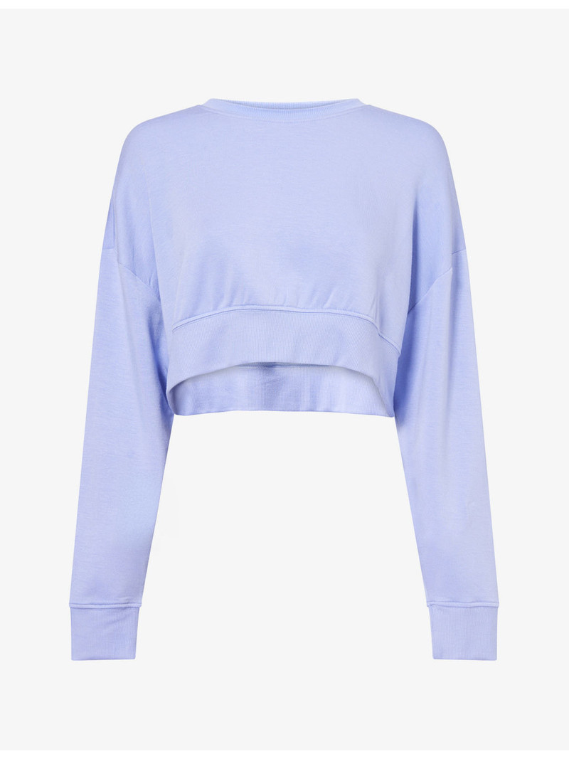 Noah Cropped Stretch-Jersey Sweatshirt 1