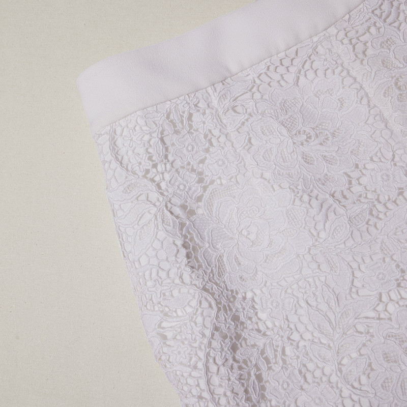 White Cord Lace Trousers 4