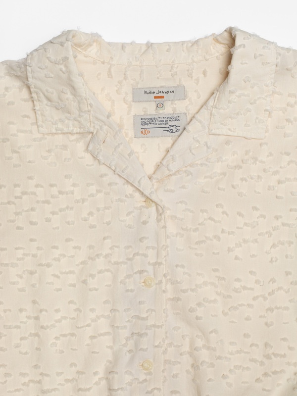 Juni Fringe Shirt Offwhite - 4
