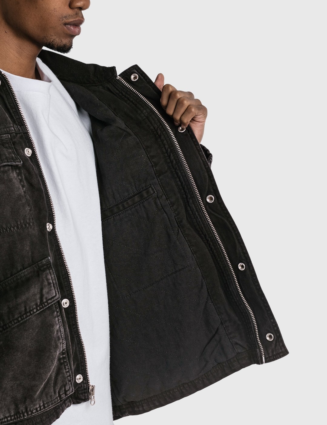WASHED CANVAS SHOP JACKET - 12
