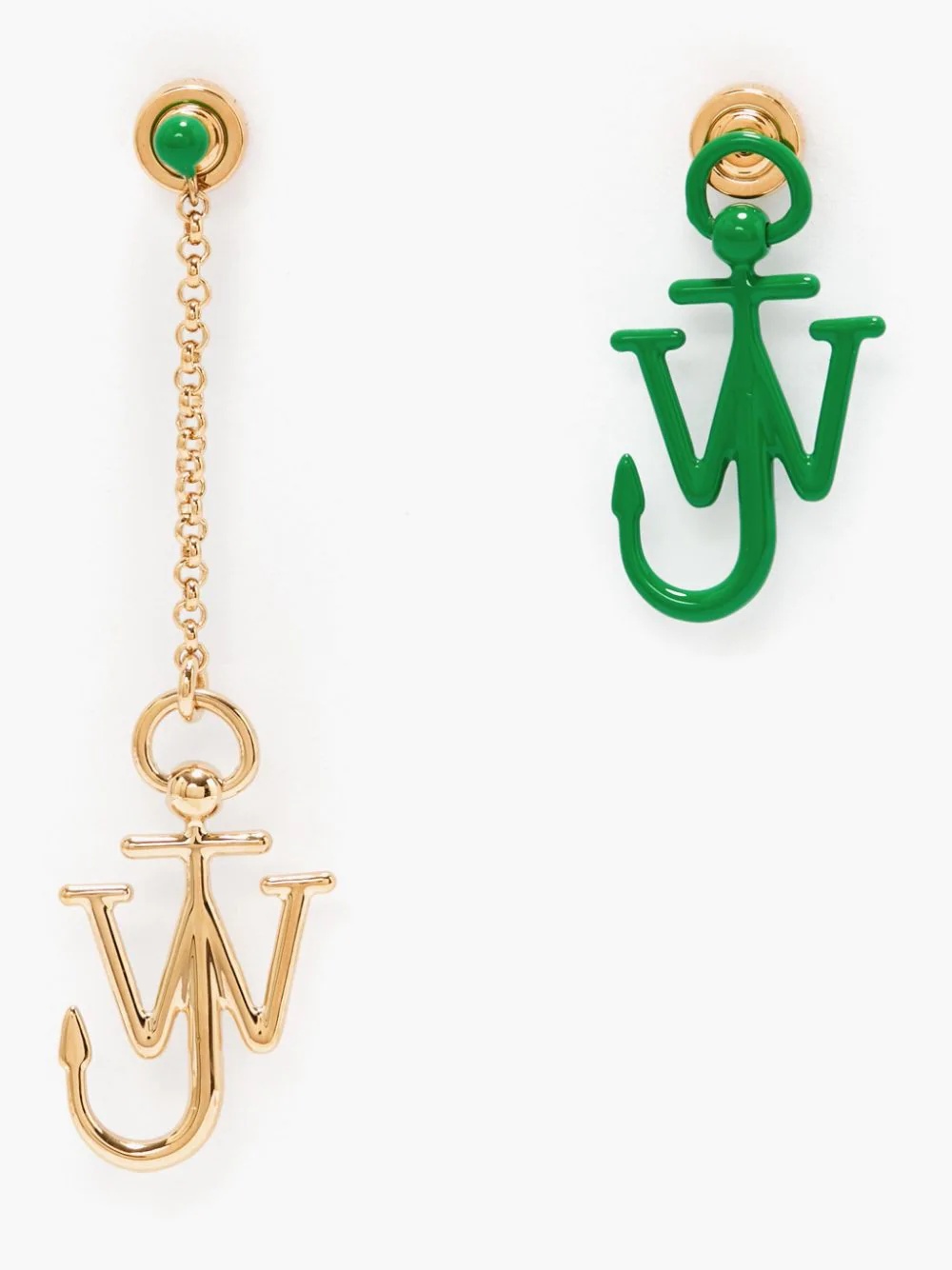 ASYMMETRIC ANCHOR EARRINGS - 1