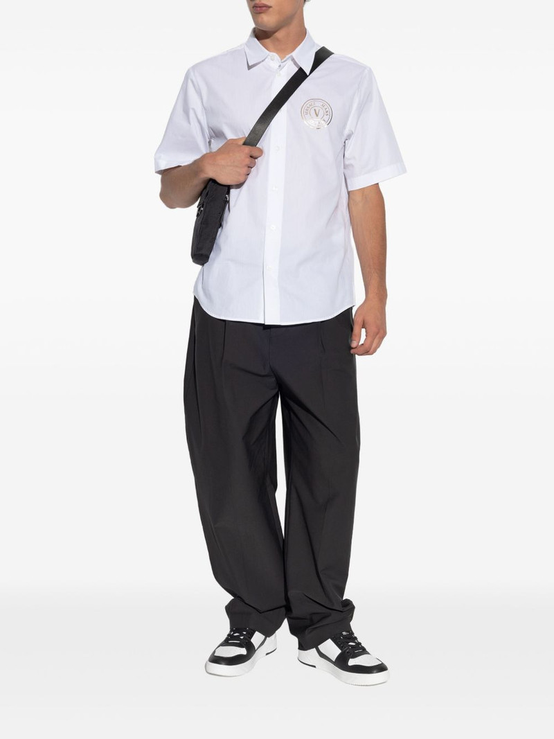 VERSACE JEANS COUTURE logo-print short-sleeve shirt outlook