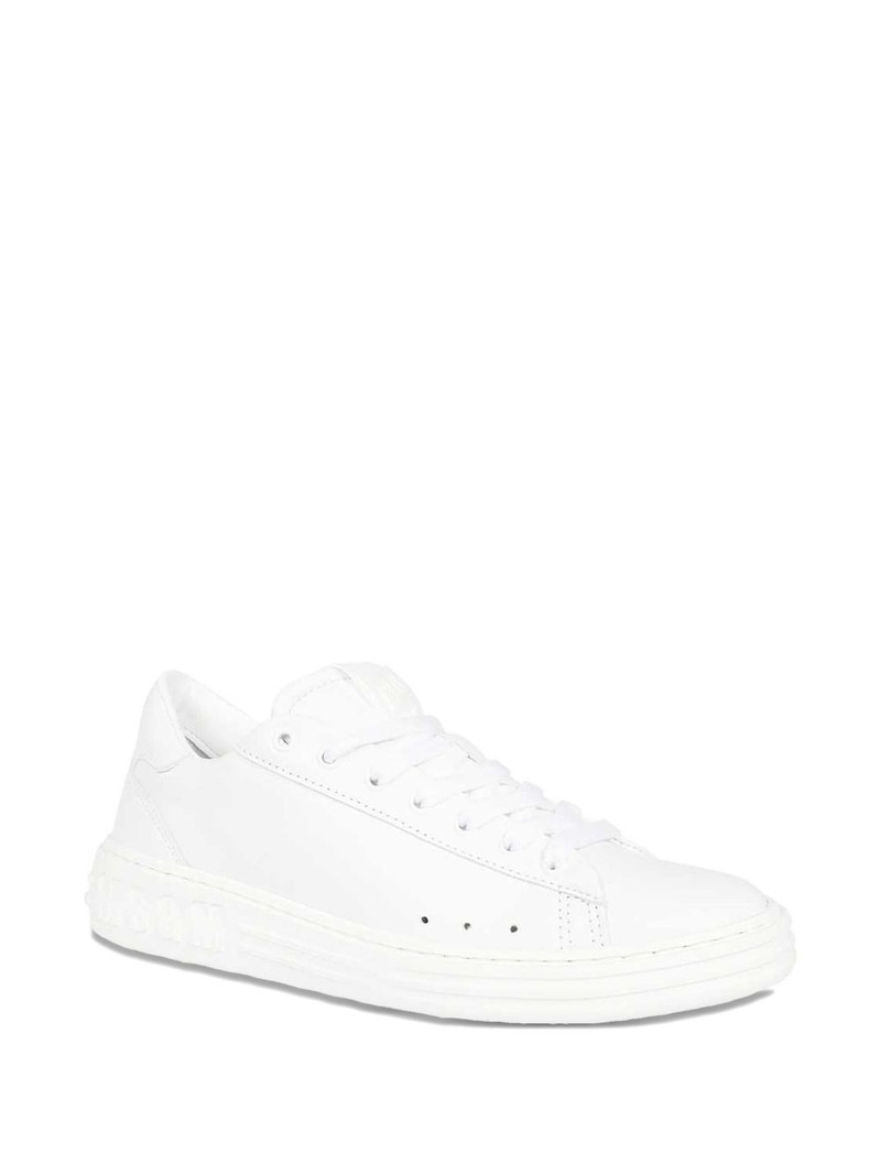 MSGM logo-detail leather sneakers outlook