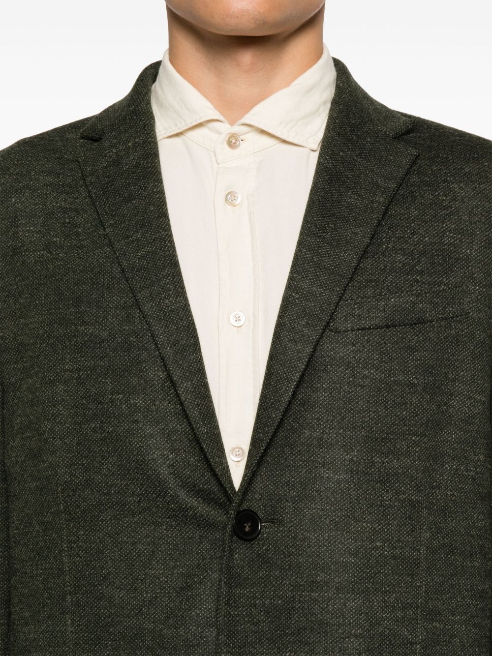 mélange-effect blazer - 5