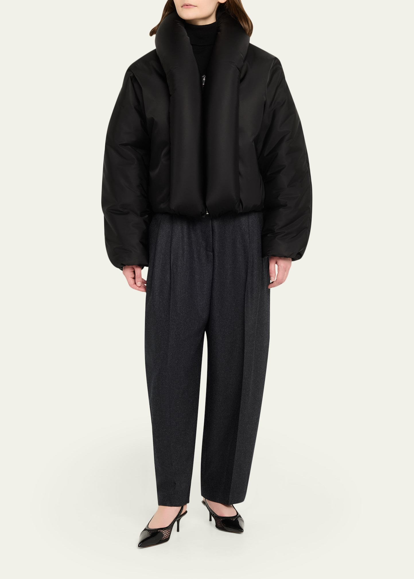 Taffeta Padded Bomber Jacket - 2