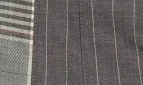Patchwork Pleated Wool & Cotton Blend Miniskirt - 8